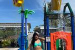 on pool