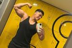 derek! — After gym sweaty 💪💧