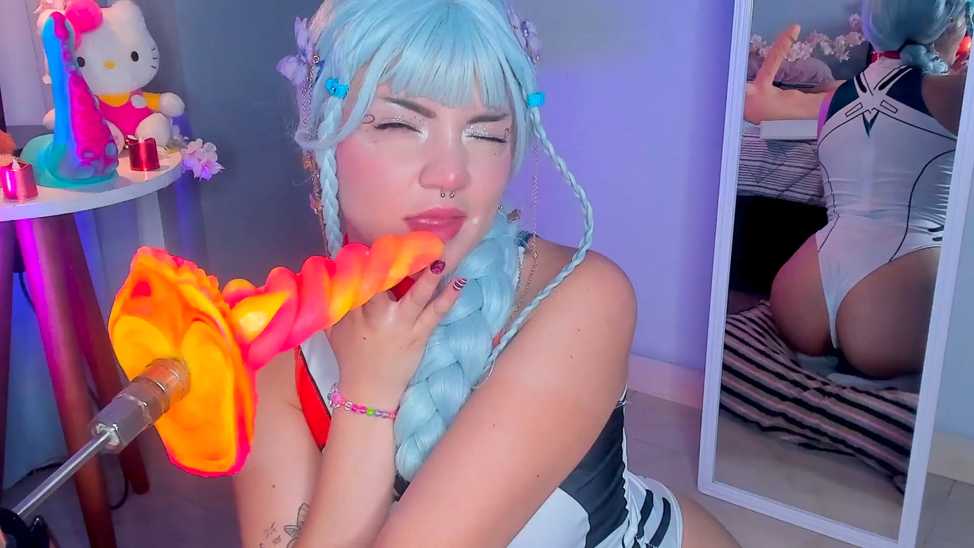 Rei suck a dickornio so sloppy