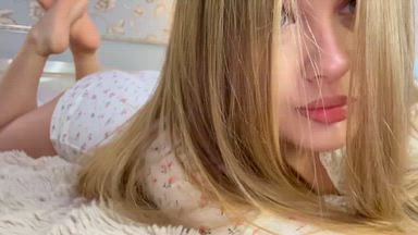Mischievous girl lies and beckons with her gaze 🔥