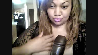 Large dildo play