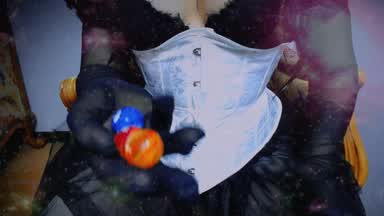 Giantess in  the space