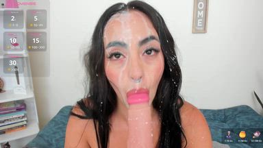 milk on my face