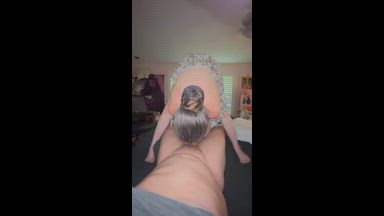 Standing blowjob