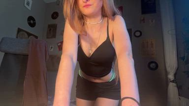 Black Top, Little Shorts & a Little Tease 🖤