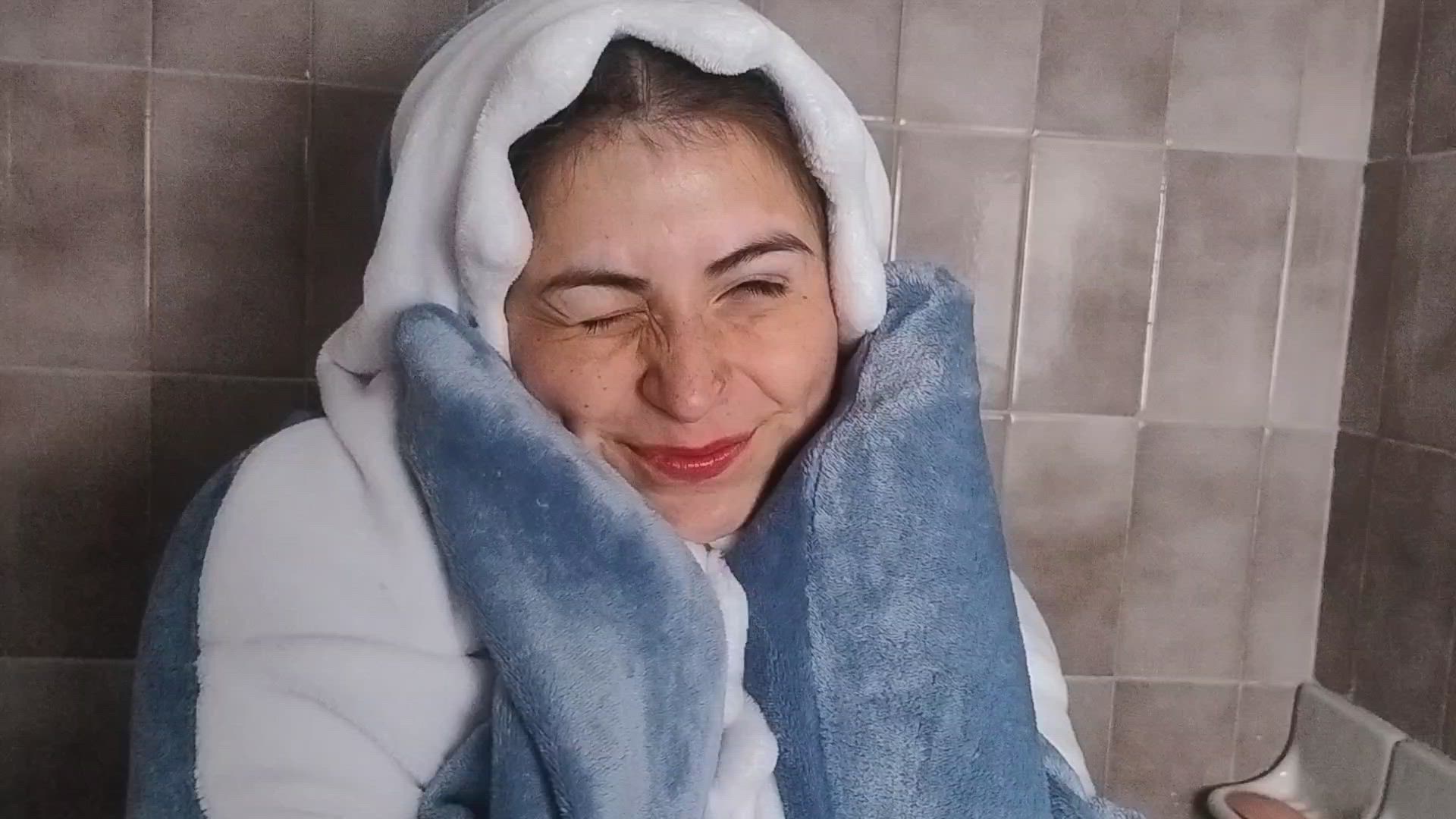 Latin girl in Wet clothes: Wet shark