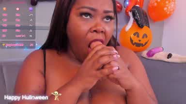 Deep blowjob with a lot of saliva