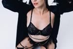 in black sexy lingerie