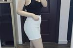 Keep your eyes fixed on my alluring figure.