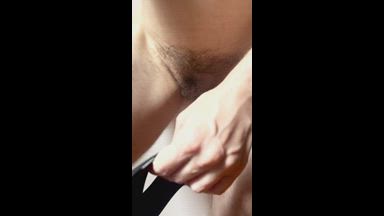 Putting on my latex panties....