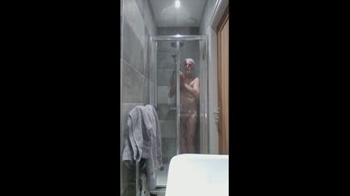 Shower JO and Cum