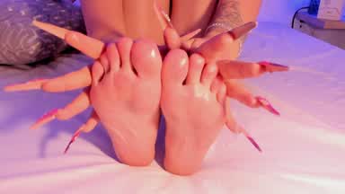 I play with my beautiful feet