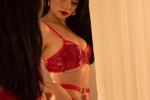 Rotes mädchen