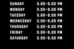 My schedule <3