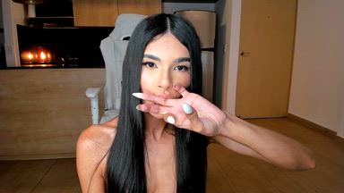 BIG CUM, I LICK IT FROM OUR FINGERS