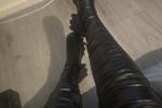 Leather boots