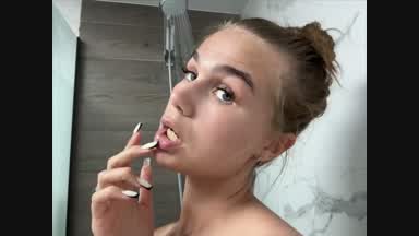 from bathroom