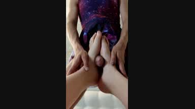 Foot job+Cumshot