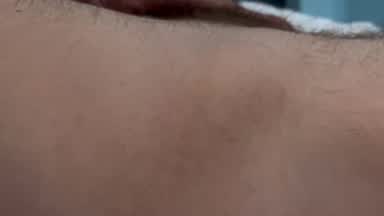 I make my brother cum all over his hairy belly