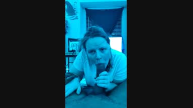 Shawty getting a mouth full