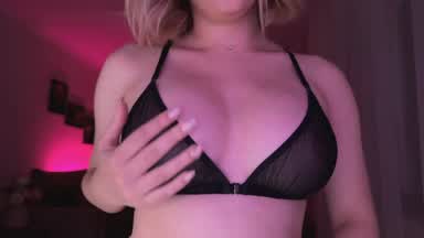 Drooling on naked tits