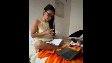 naughty while studying!