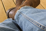 Boots on the porch