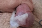 My cock with cum