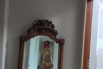 yellow swimsuit