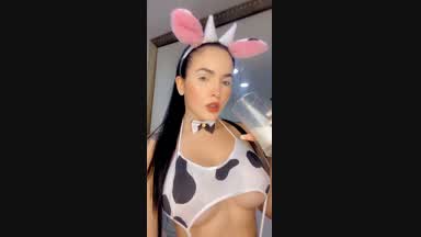 Sexy Cow drinking your milk 🥛🥛
