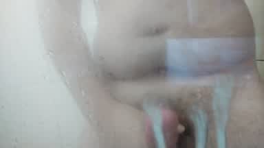 Cuming on the glass door.