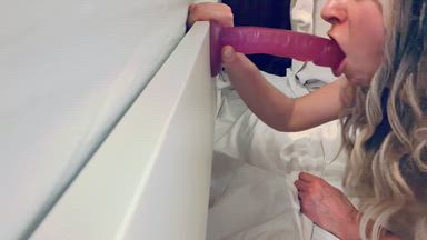Dildo sucking