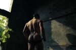 Cowboy in shadows