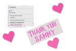 Thank you Sammy
