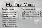 tip menu