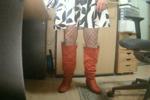 red boots