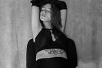 black and white