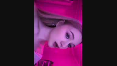 In the pink light