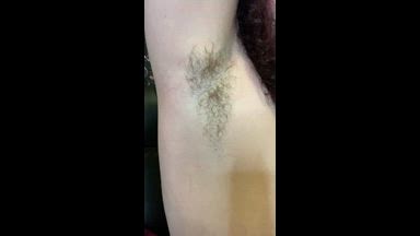 Rubbing Hairy Armpit!