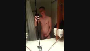 Jerking off in the cabin of a cruise ship.