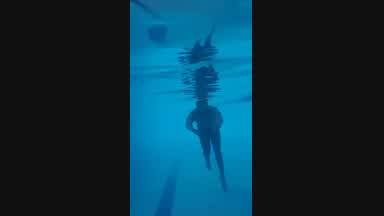 a little swimming
