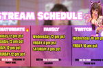 STREAM SCHEDULE