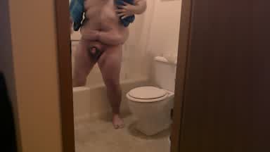 Jerking in the shower