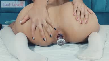DILATION WITH VERY DIRTY ANAL PLUG - ASS WINKING,