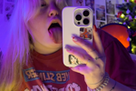naked me in purple glow pics set