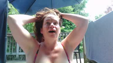 Get Naked On The Deck With Aubree