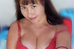 in red