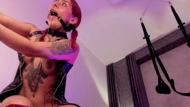 Toy control and a lot of saliva💦