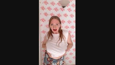 Shaking huge boobs