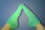 Feet in socks